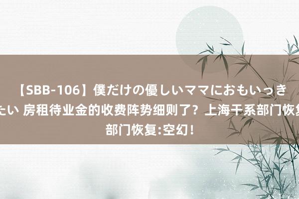 【SBB-106】僕だけの優しいママにおもいっきり甘えたい 房租待业金的收费阵势细则了？上海干系部门恢复:空幻！